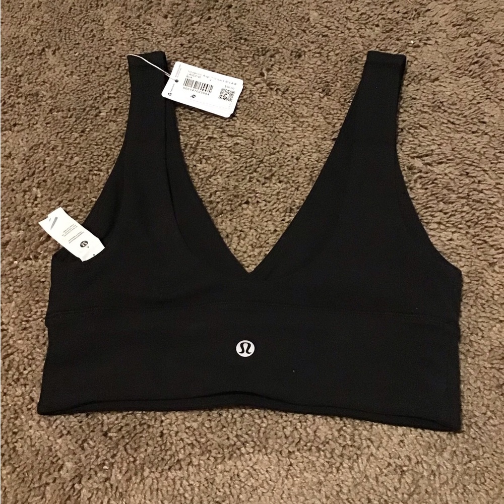 lululemon Align Black V-Neck Sports Bra A/B cup